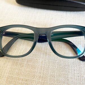 Blue Eyeglasses with case